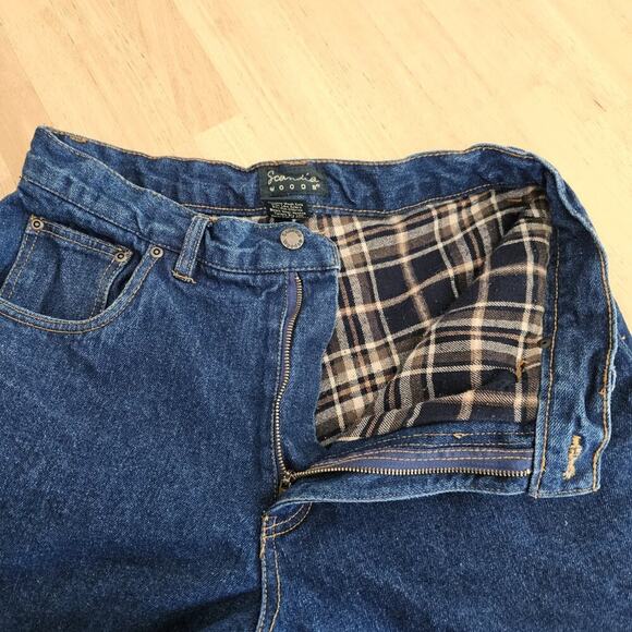 Scandia Woods Flannel Lined Jeans Men's Size 32 S Dark Wash - Picture 5 of 6